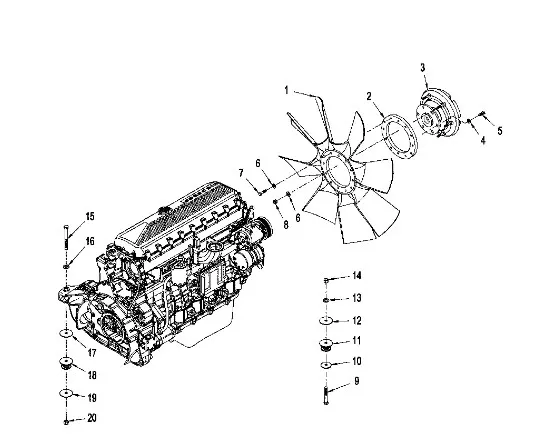 87440096 - Крыльчатка вентилятора охл. ДВС T9040/St.385,435